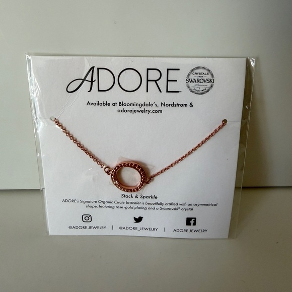Adore Jewelry - Adore Rose Gold Circle Necklace
